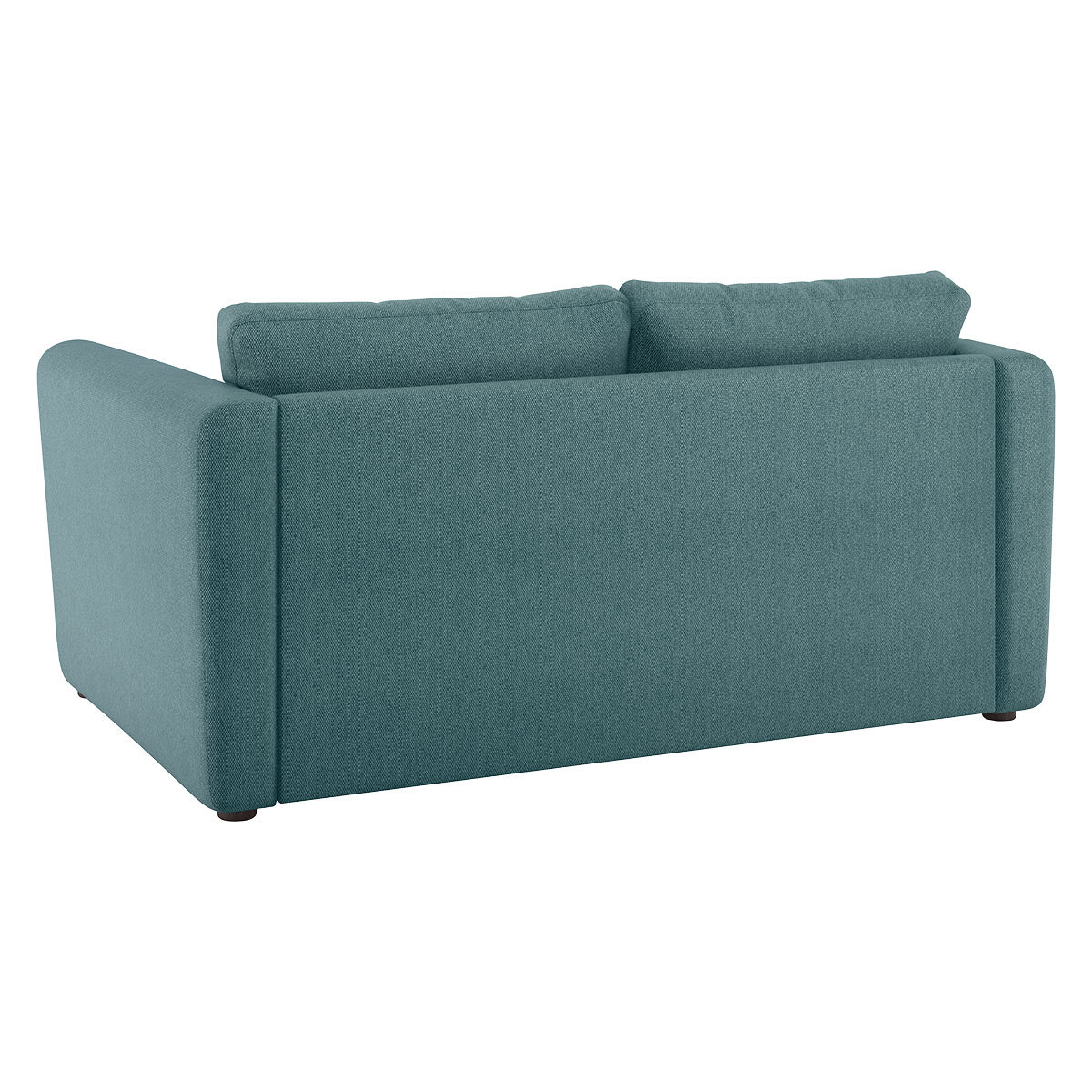 Joshua Teal Blue FaBric 2 Seat Sofa, Blue – image 5