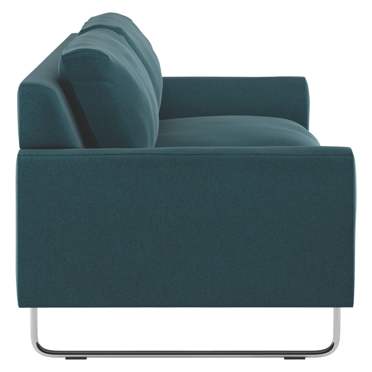 Lyle Teal Green Tweed Wool Mix FaBric 2 Seater Sofa, Green – image 3