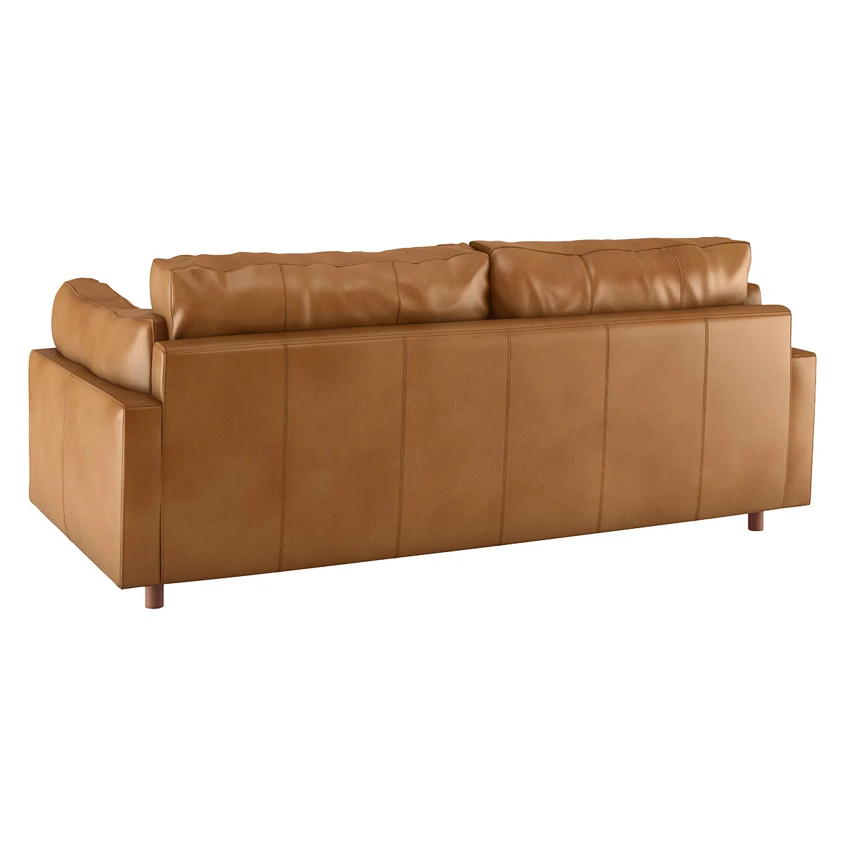 Elkin Mid Tan Leather 3 Seater Sofa, Tan – image 5