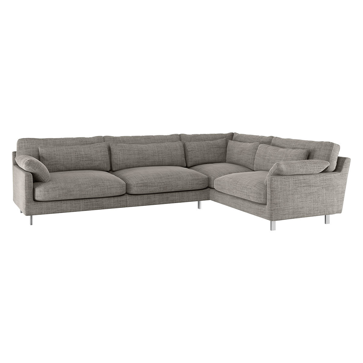 Cuscino Black & White Left-Arm Corner Sofa, Black And White – image 3