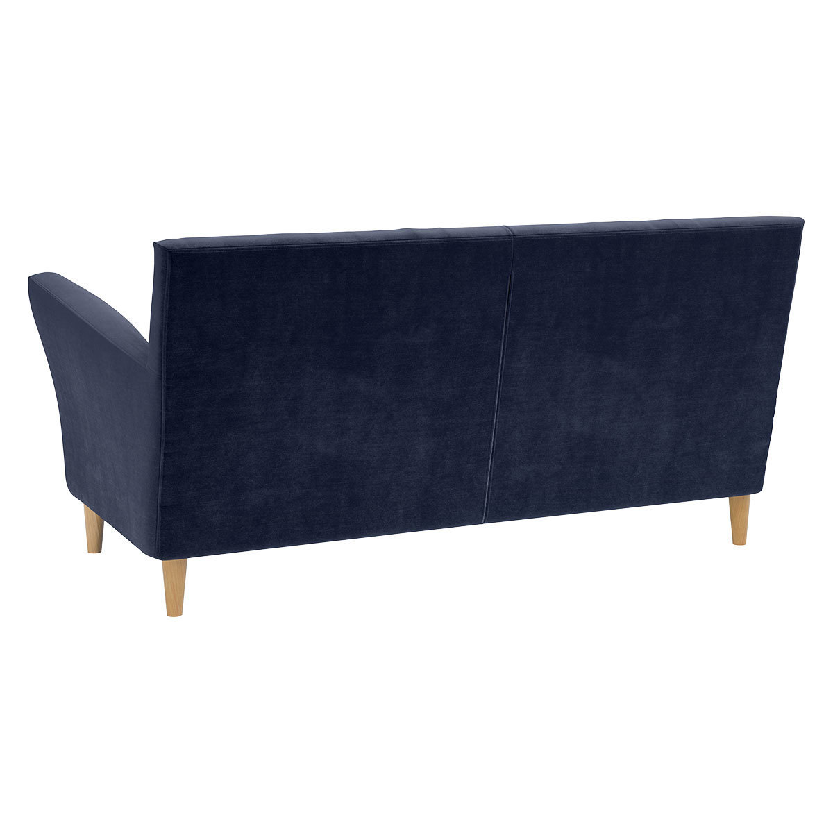 Keele Navy Blue Velvet 2 Seat Sofa, Dark Blue – image 5