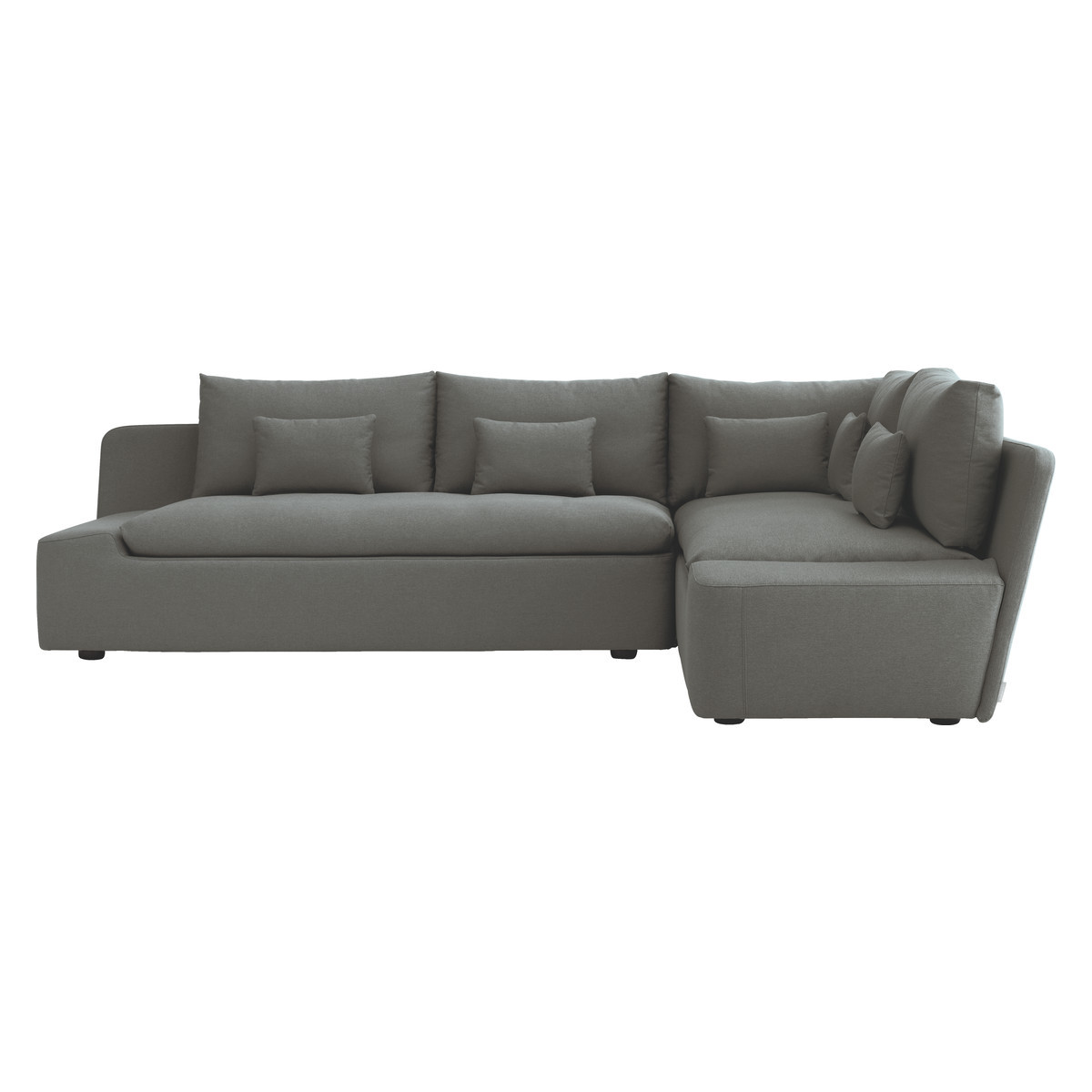 Kasha Grey FaBric Left-Arm Corner Sofa, Grey – image 3