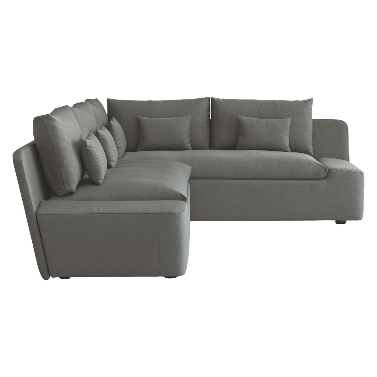 Kasha Grey FaBric Left-Arm Corner Sofa, Grey – image 4