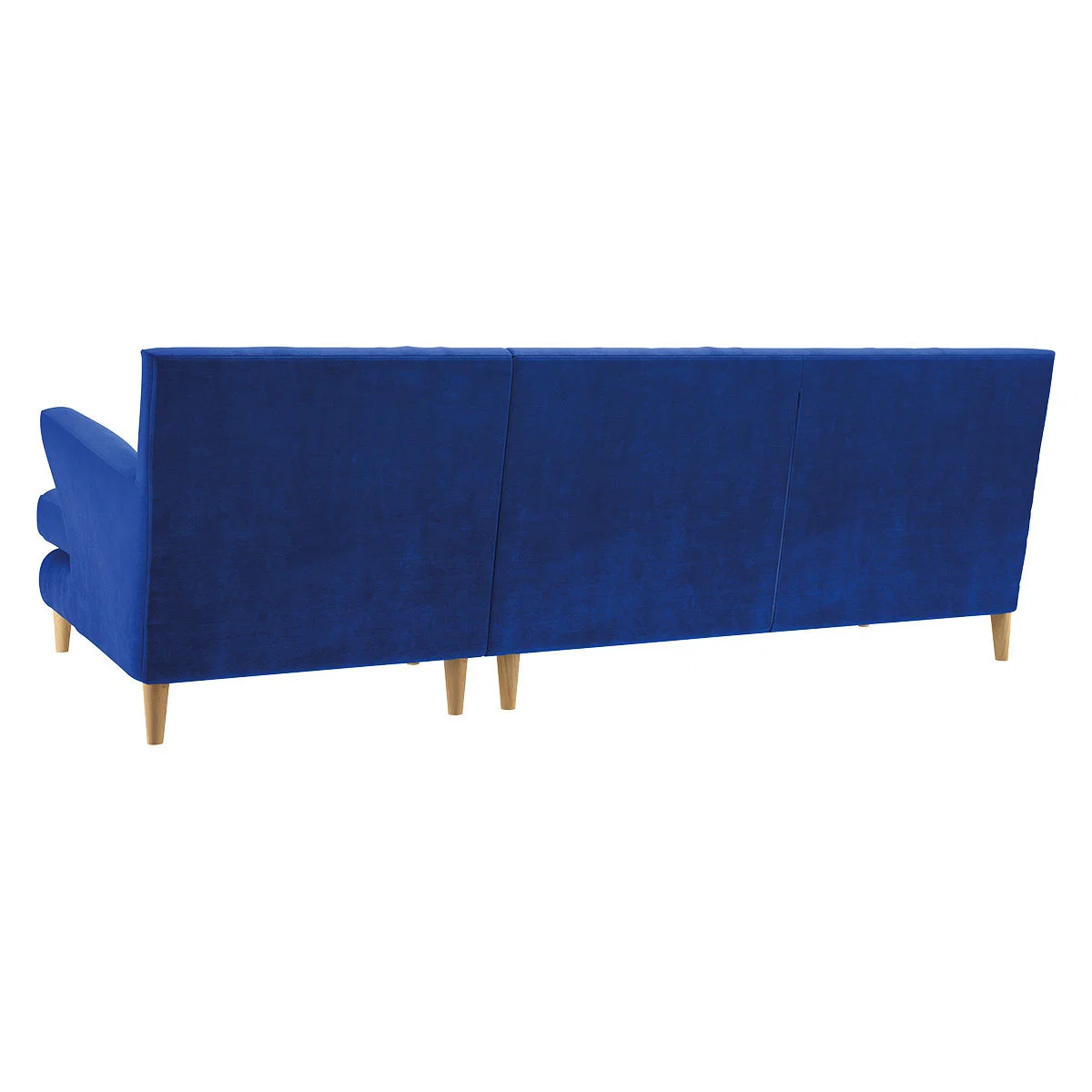 Keele Cobalt Blue Velvet Right -Arm Chaise Sofa, Blue – image 5