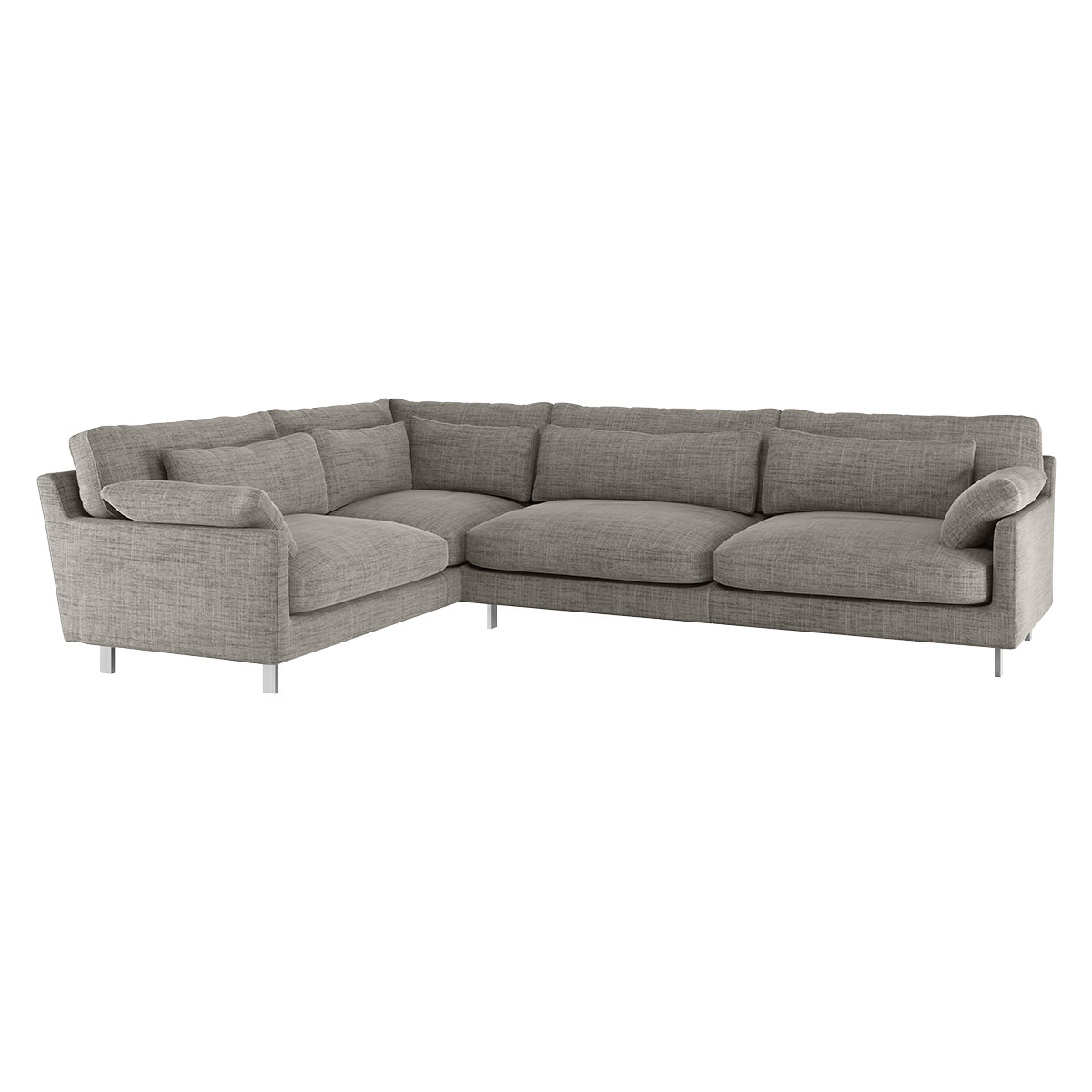 Cuscino Black & White Italian Sofa Right-Arm Corner Sofa, Black And White – image 3