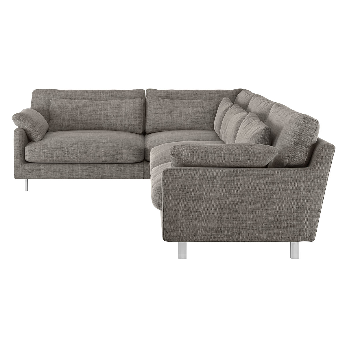 Cuscino Black & White Italian Sofa Right-Arm Corner Sofa, Black And White – image 4