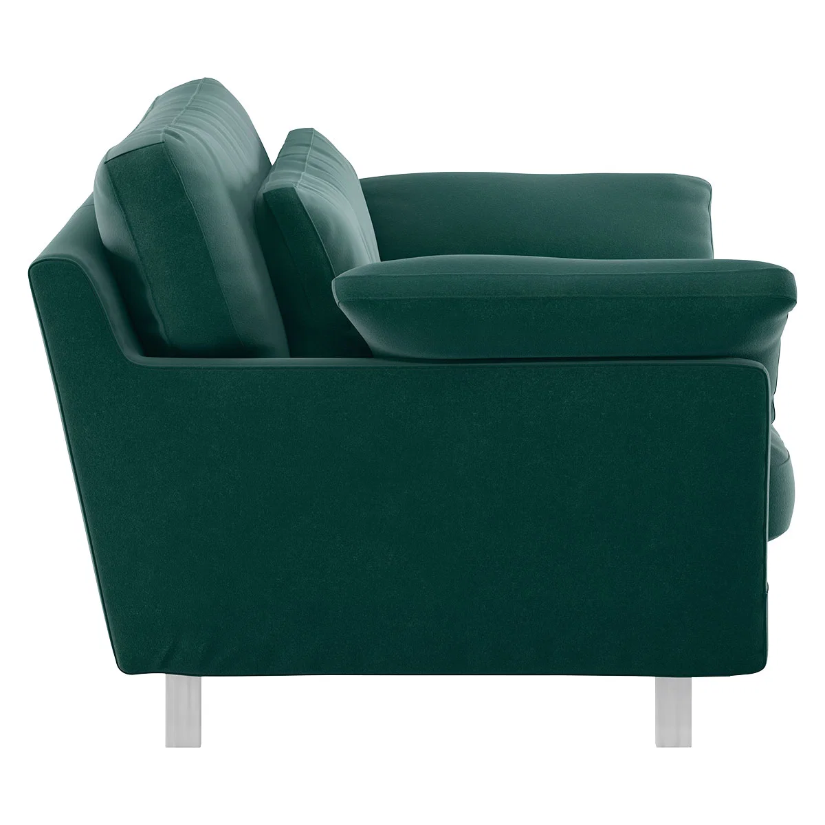 Cuscino Emerald Green Velvet Compact Sofa, Green – image 4