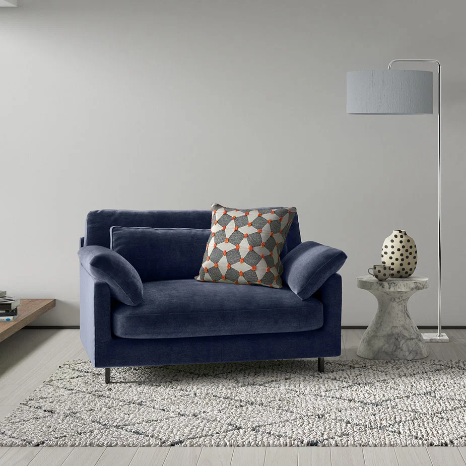 Cuscino Emerald Green Velvet Compact Sofa, Green – image 8