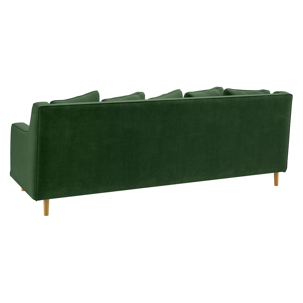 Swift Moss Green Velvet 3 Seater Sofa, Moss Green – image 5