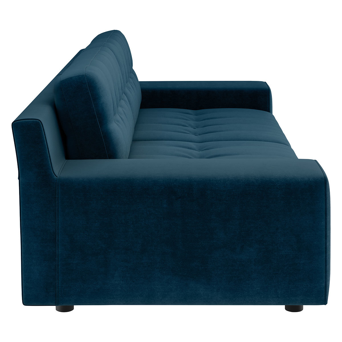Hendricks Ink Blue Velvet 4 Seater Easy Access Sofa, Blue – image 4