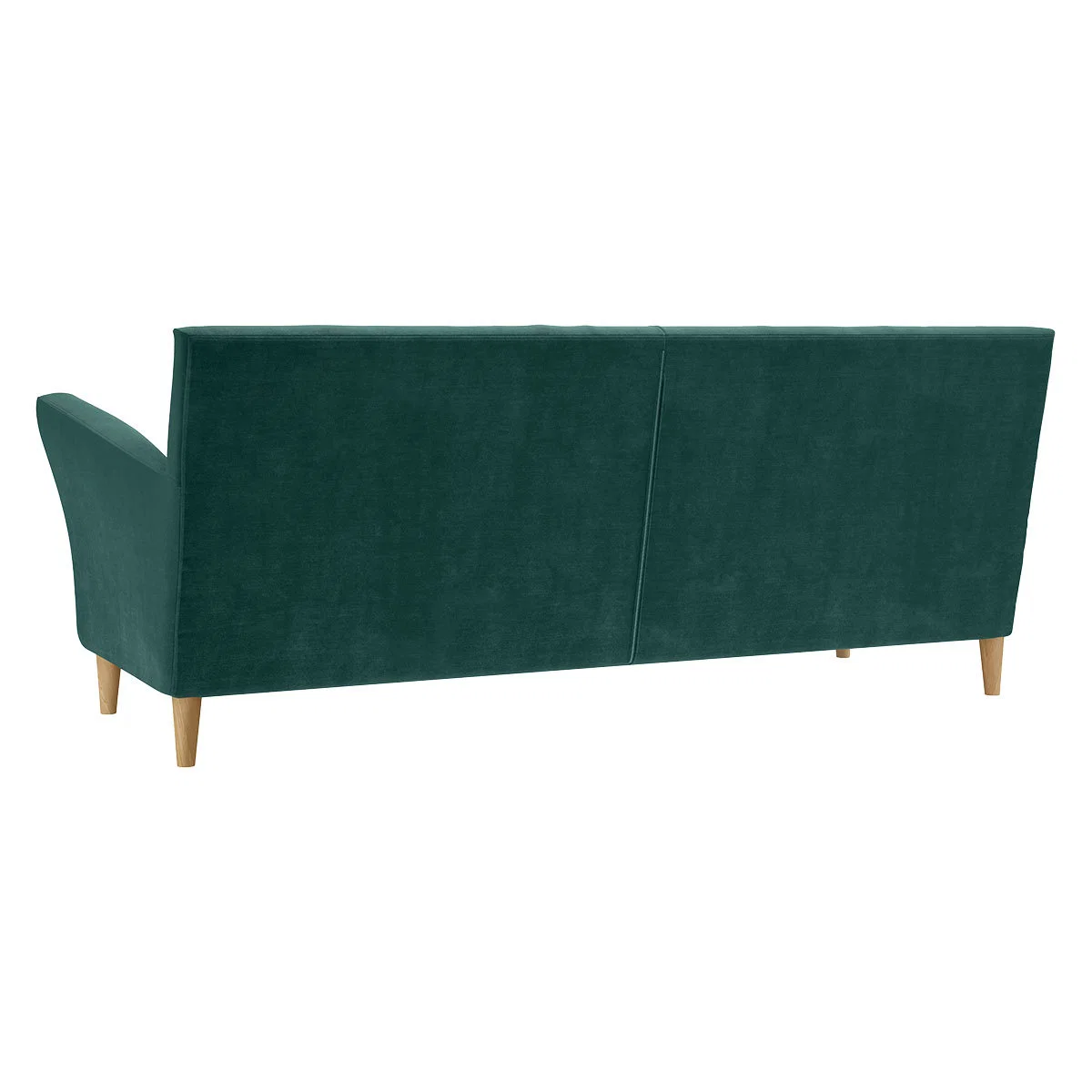 Keele Emerald Green Velvet 3 Seat Sofa, Green – image 5