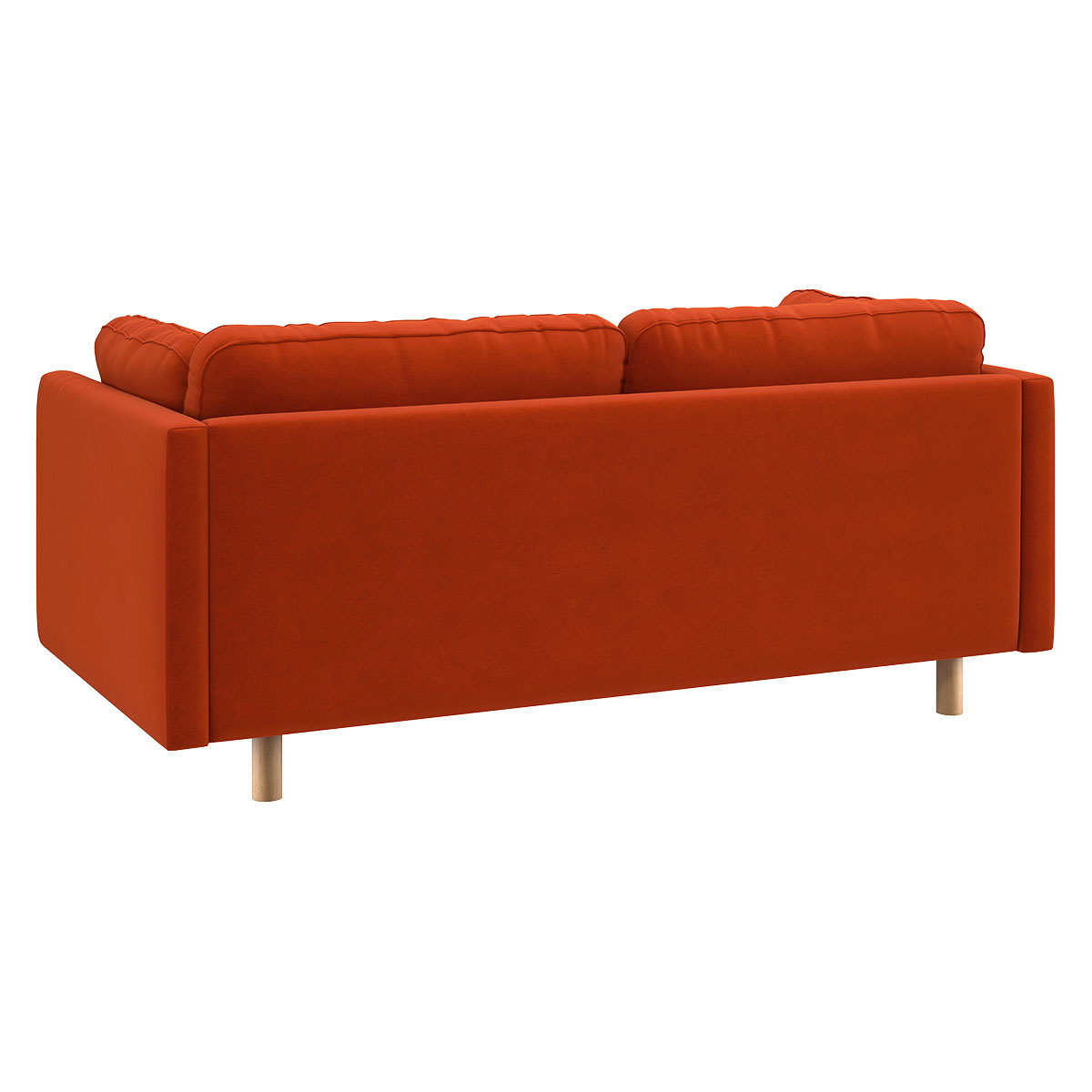 Mori Orange Velvet 2 Seater Sofa, Orange – image 5