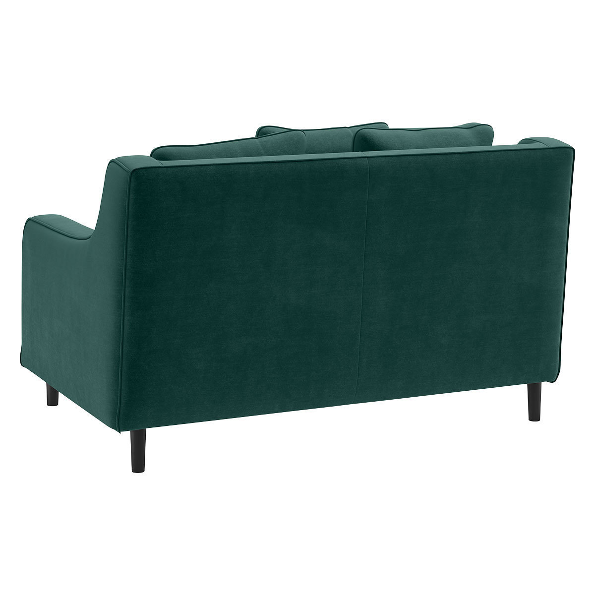 Swift Emerald Green Velvet Loveseat Sofa, Green – image 5