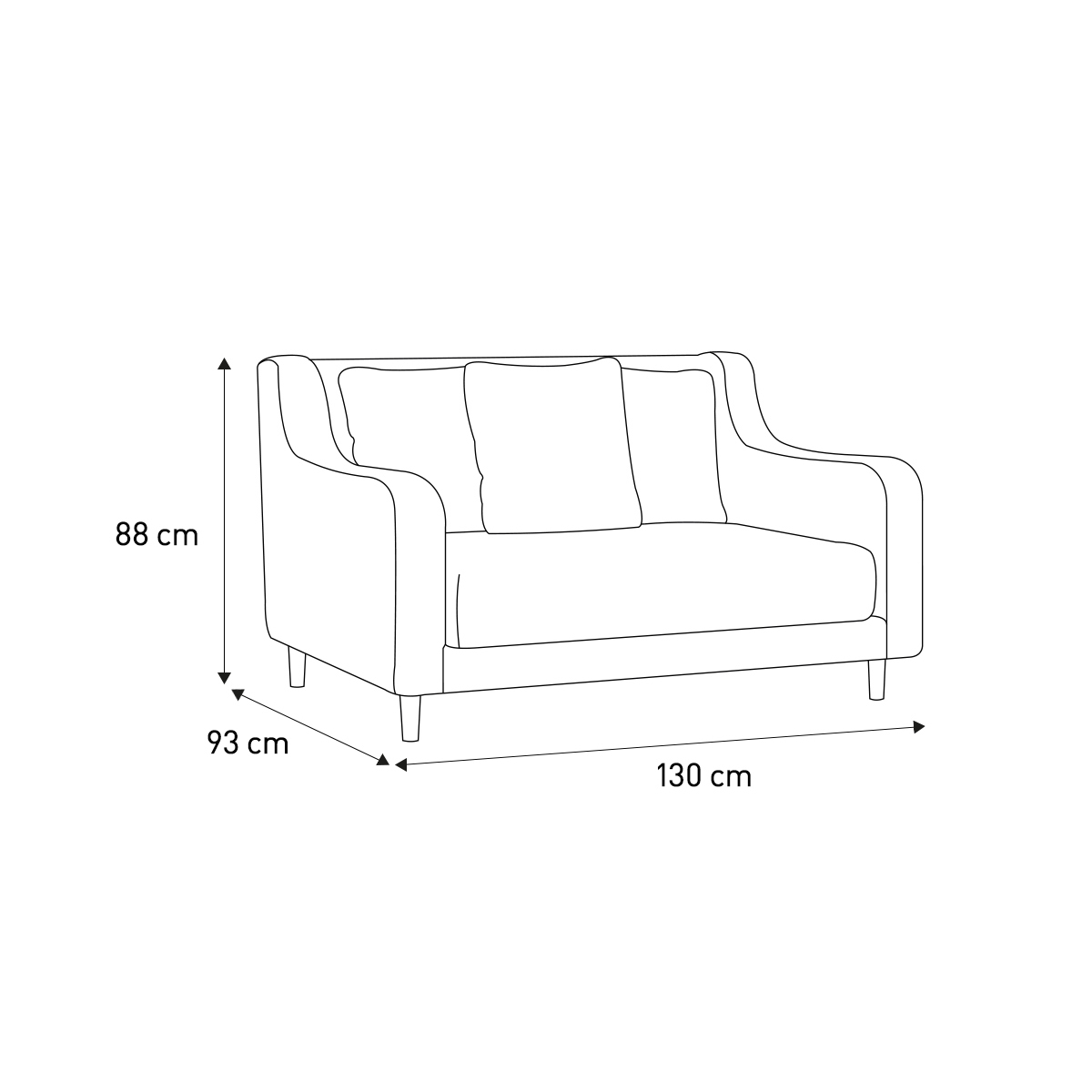 Swift Emerald Green Velvet Loveseat Sofa, Green – image 7