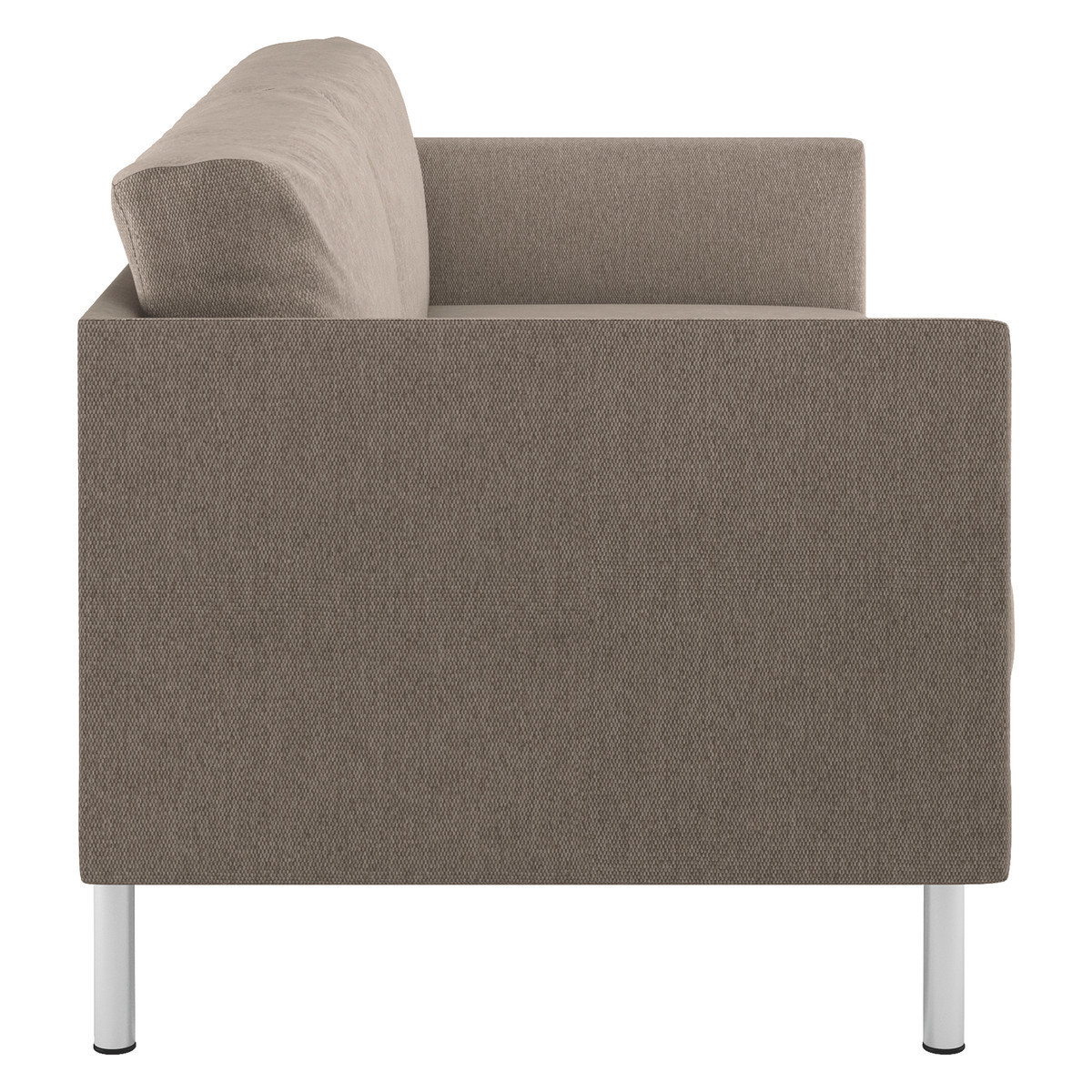 Hyde Natural FaBric 2 Seater Sofa, Metal Legs, Natural – image 5