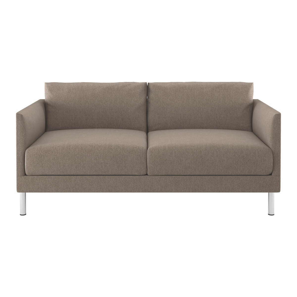 Hyde Natural FaBric 2 Seater Sofa, Metal Legs, Natural – image 1