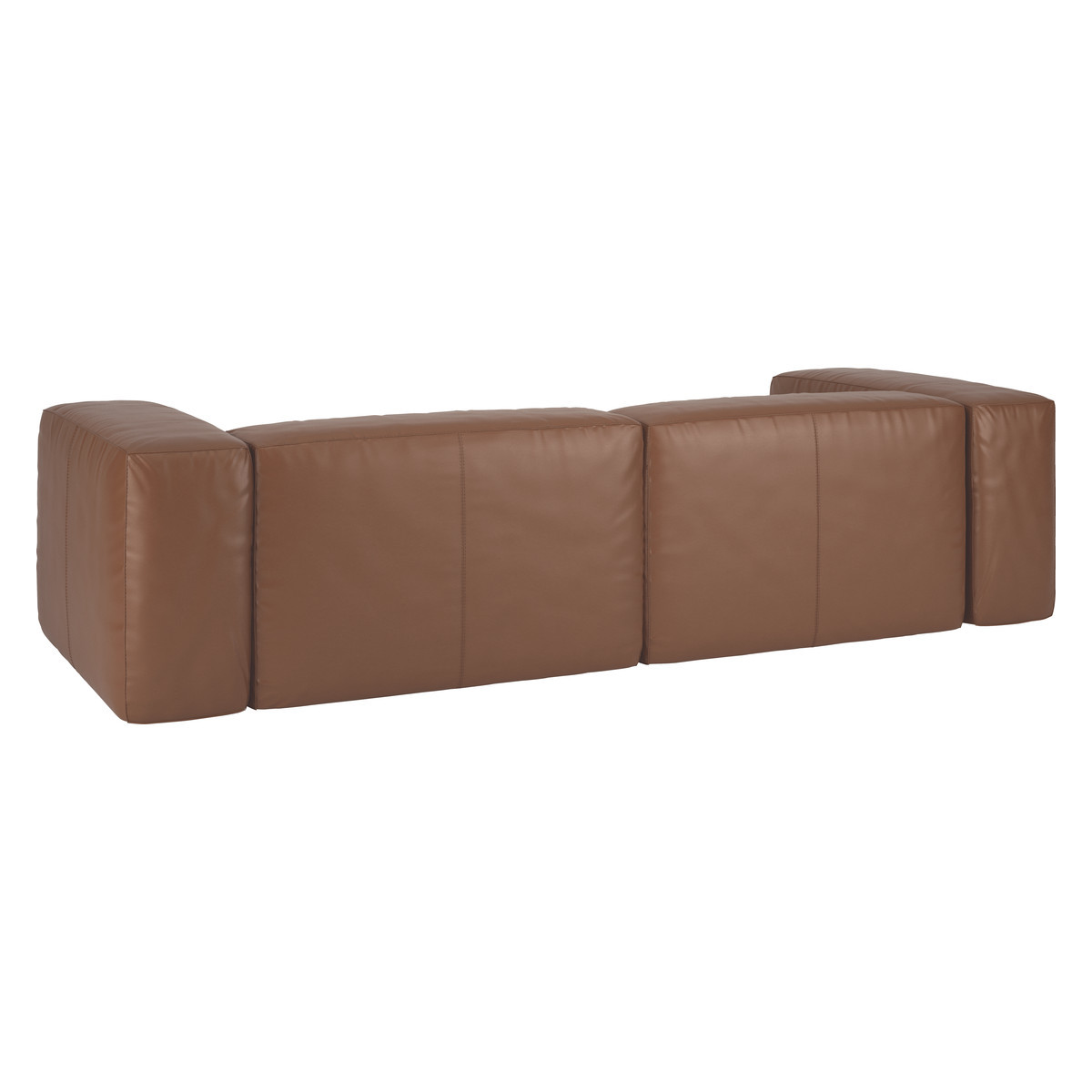Opollo Light Brown Leather Small Right Arm Chaise Sofa Group, Light Brown – image 5