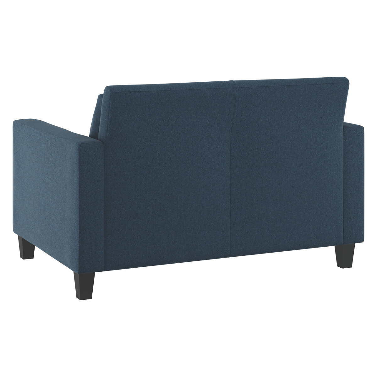 Chester Navy Blue Tweed Wool Mix Compact Sofa, Dark Stained Feet, Navy – image 5