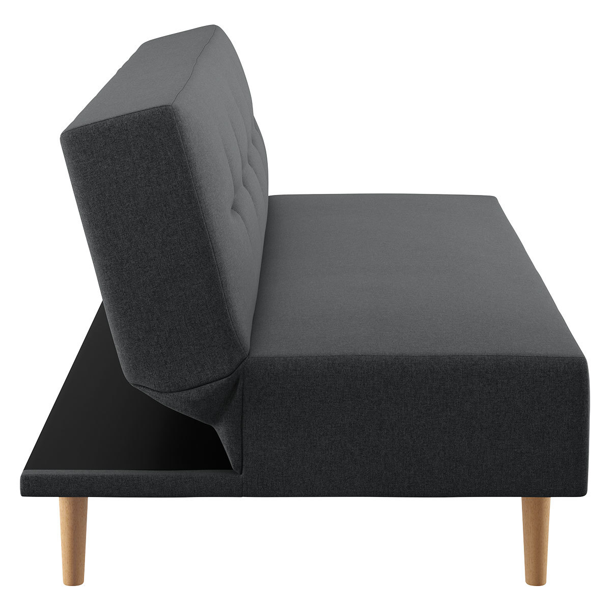 Axel Charcoal Grey FaBric 3 Seater Sofa Bed, Charcoal – image 5