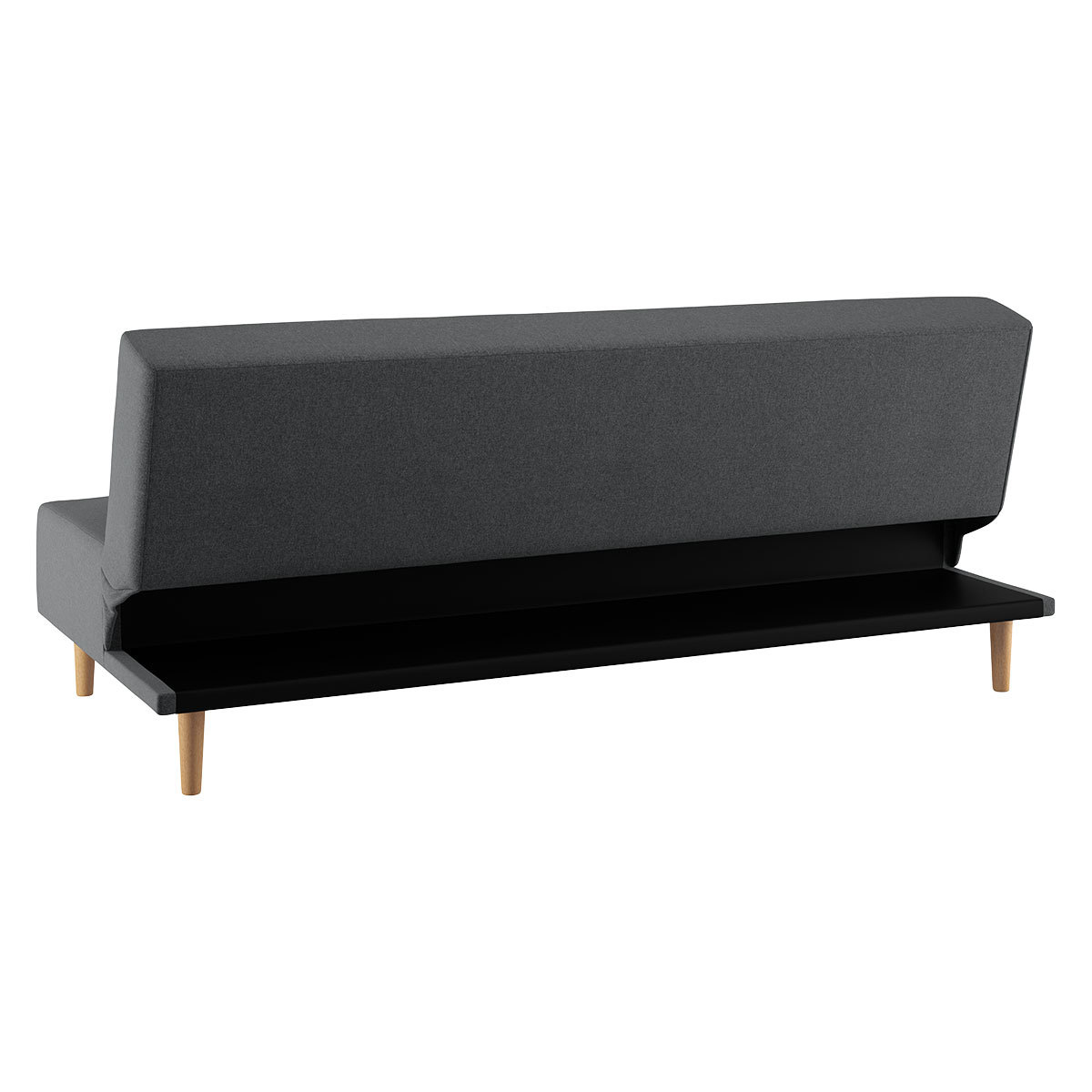 Axel Charcoal Grey FaBric 3 Seater Sofa Bed, Charcoal – image 7