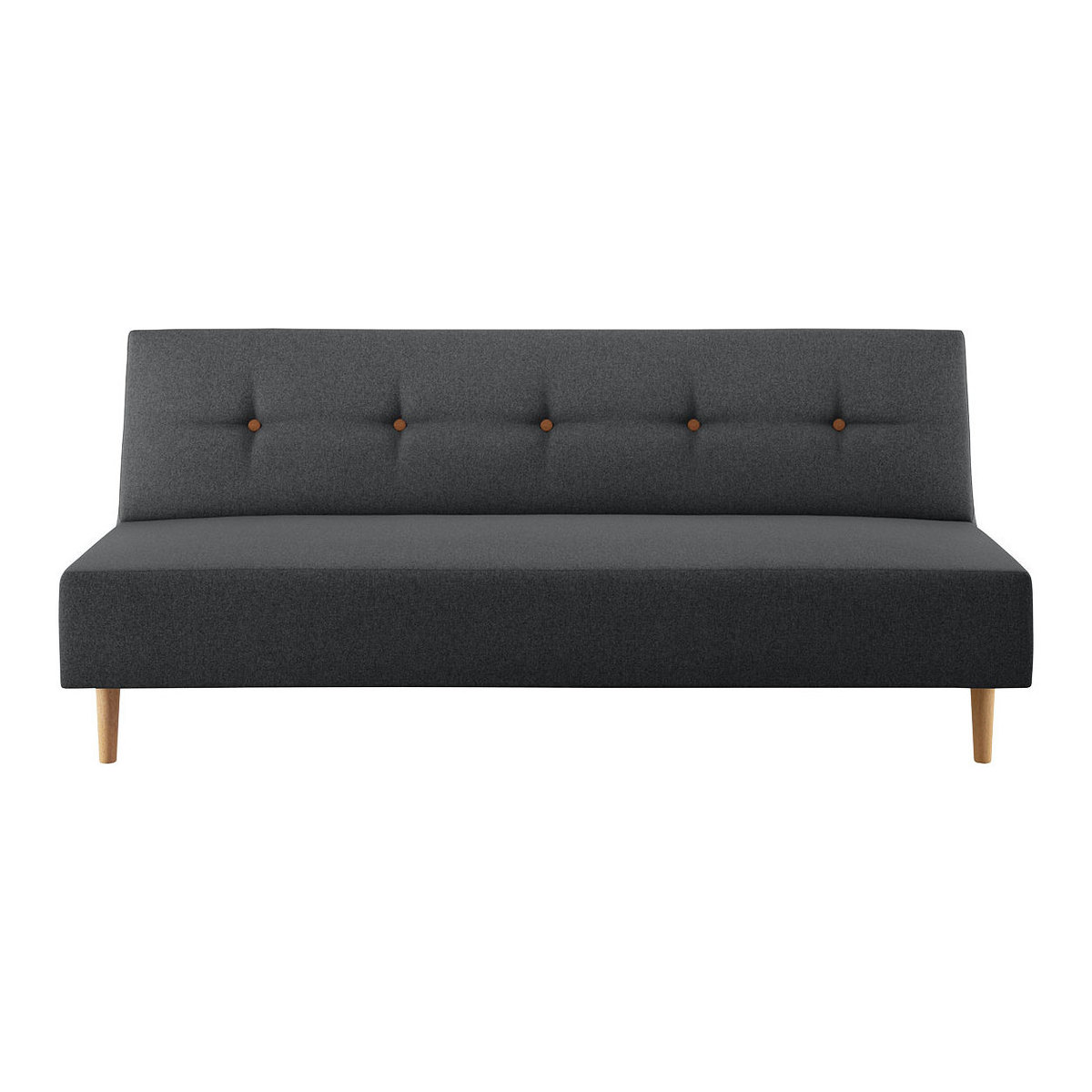 Axel Charcoal Grey FaBric 3 Seater Sofa Bed, Charcoal – image 1