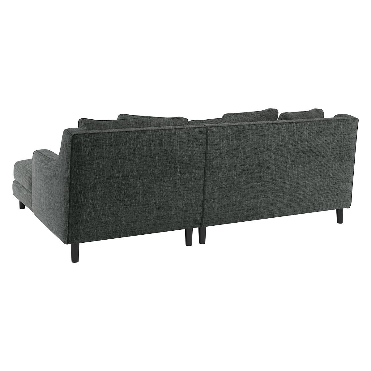 Swift Charcoal Grey FaBric Right Hand Chaise Sofa, Charcoal – image 5