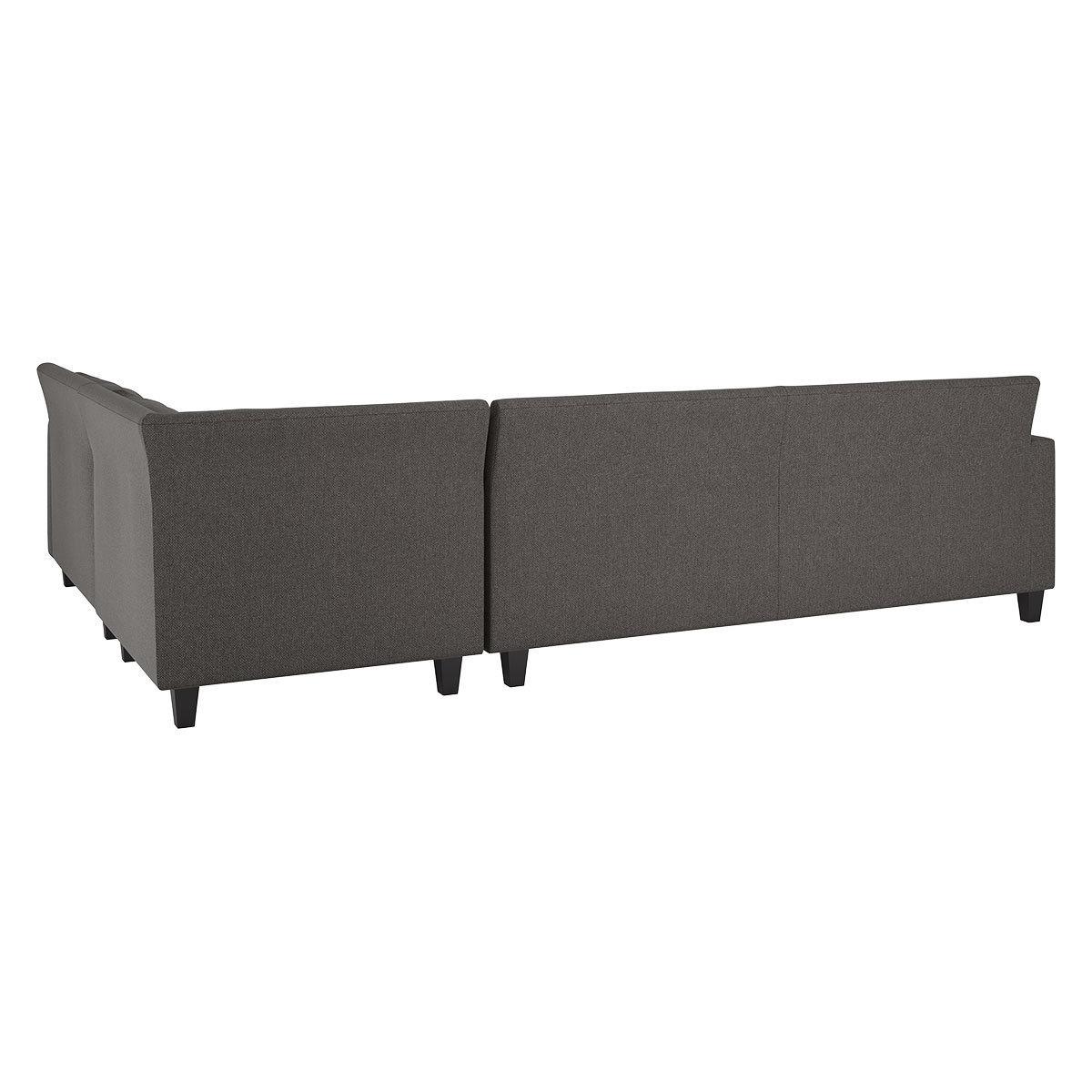 Chester Grey Herringbone Wool Left-Arm Corner Sofa, Dark Feet, Charcoal – image 5