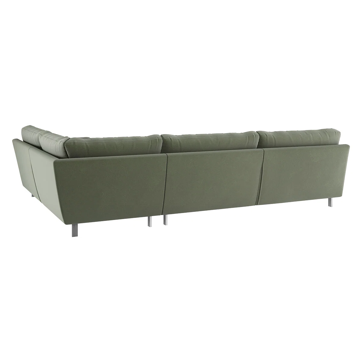 Cuscino Sage Green Velvet Left-Arm Corner Sofa, Green Green – image 5