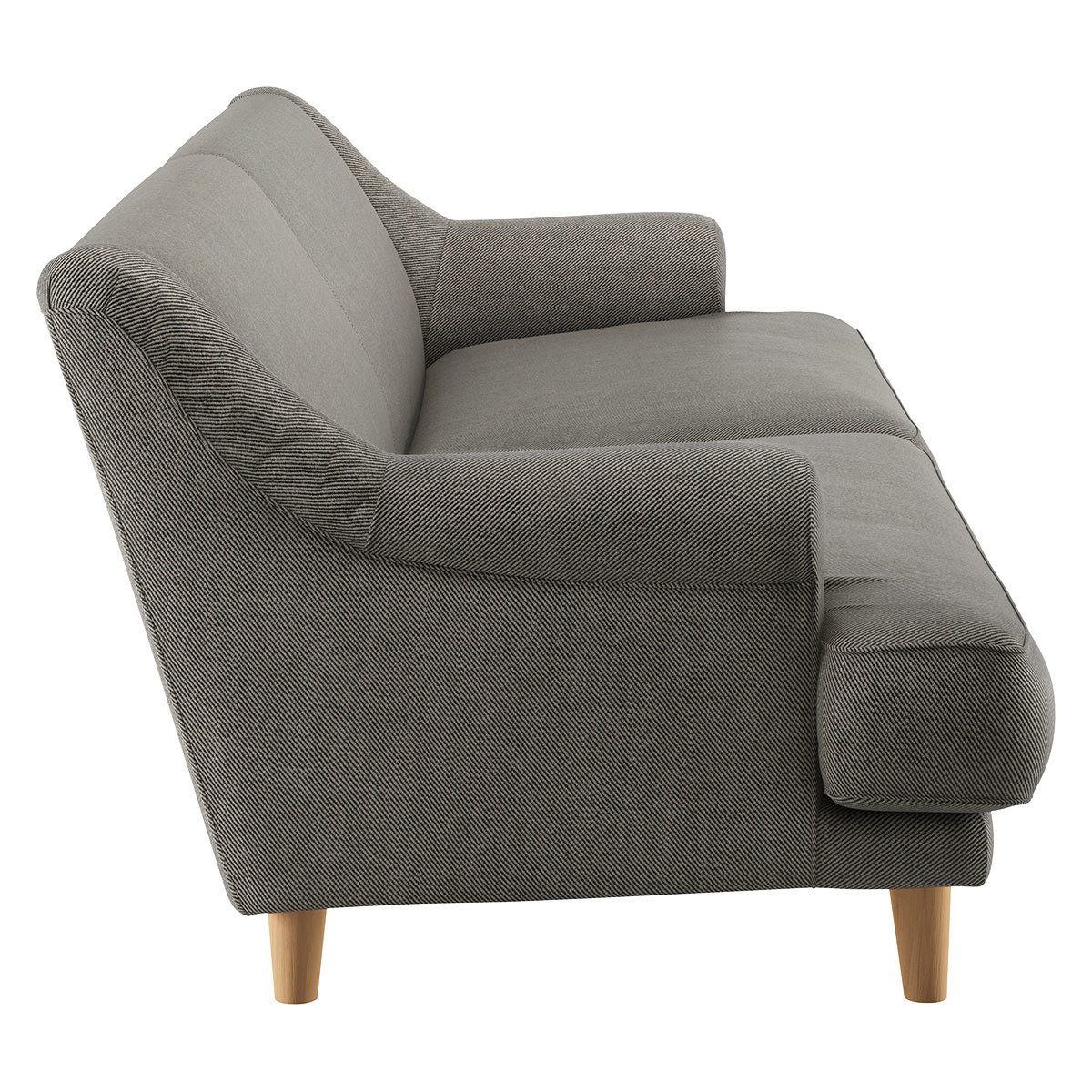 Townsend Natural Woven Stripe Linen 4 Seater Sofa, Linen Stripey – image 3