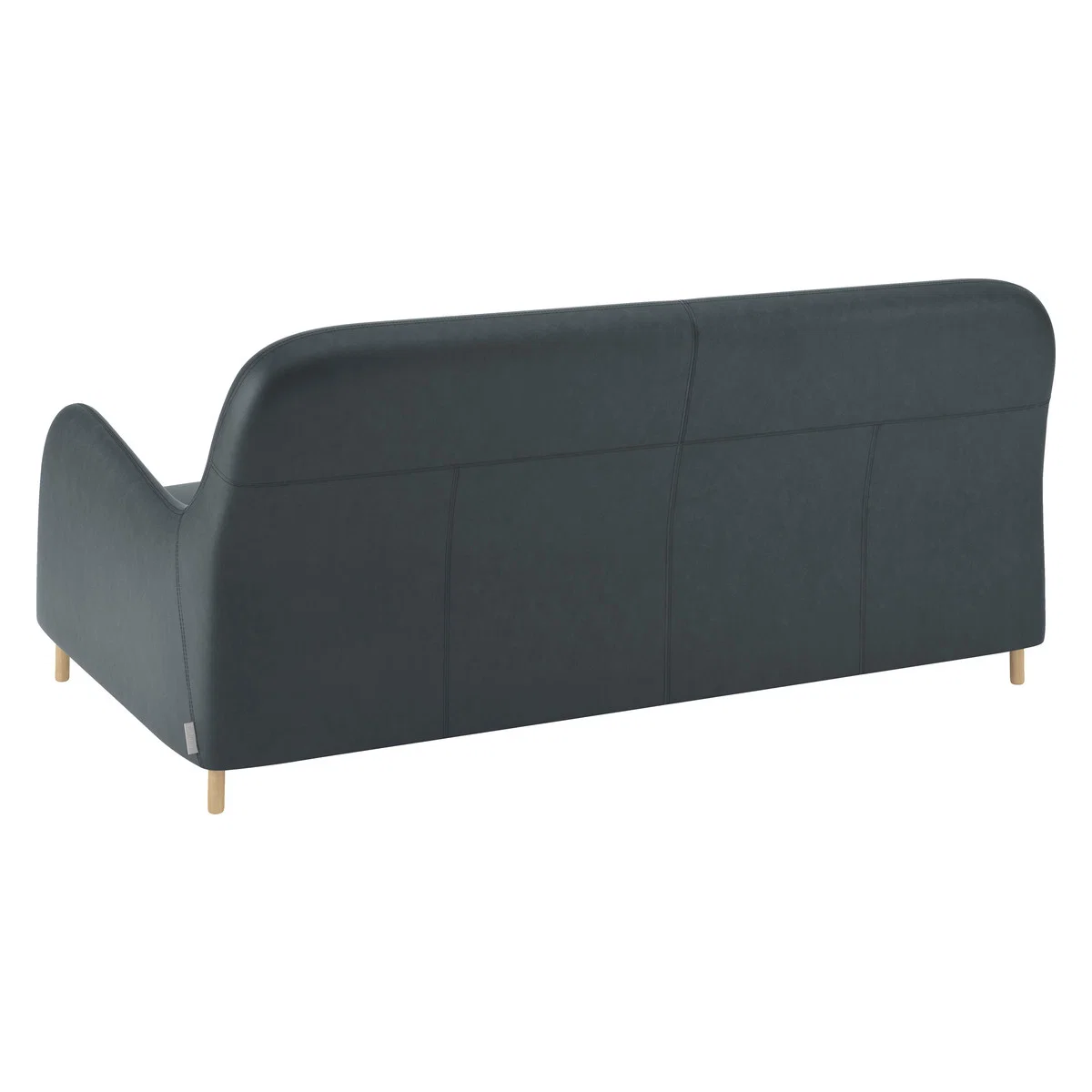 Smithfield Dark Grey Luxury Leather 3 Seater Sofa, Grey – image 4