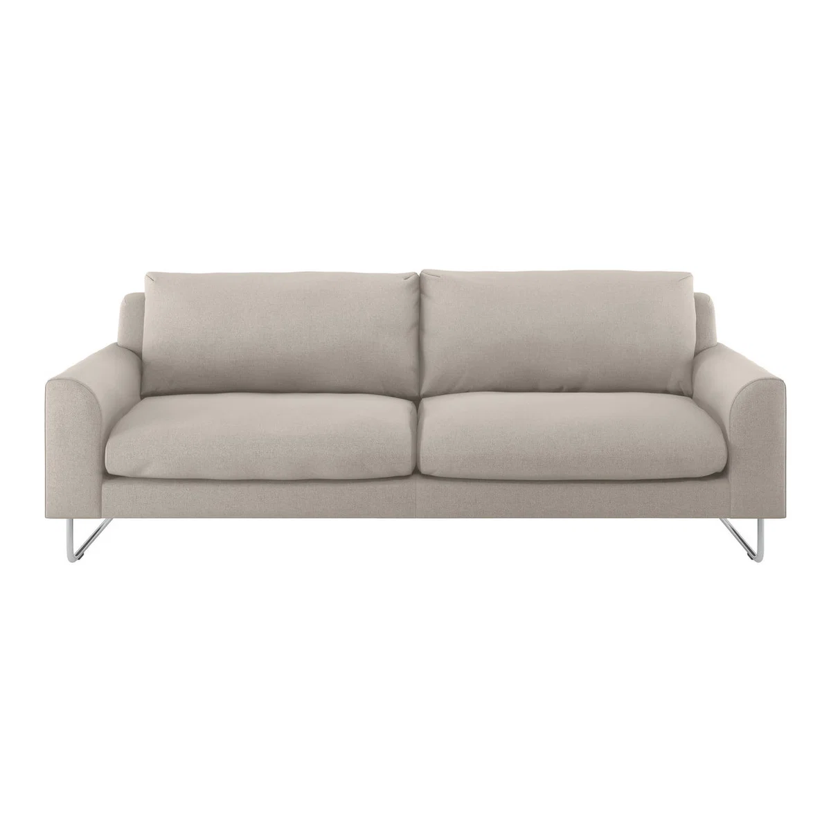 Lyle Natural Textured FaBric 3 Seater Sofa, Natural – image 1