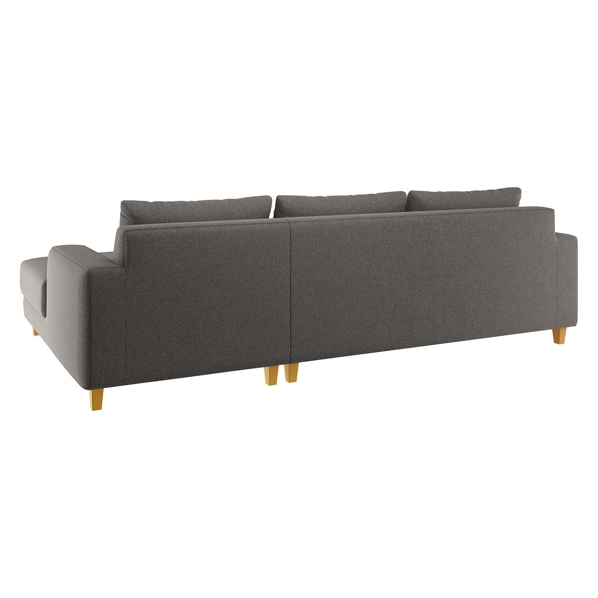 Wiltons Charcoal Grey Woven FaBric Right Hand Chaise Sofa, Charcoal – image 5