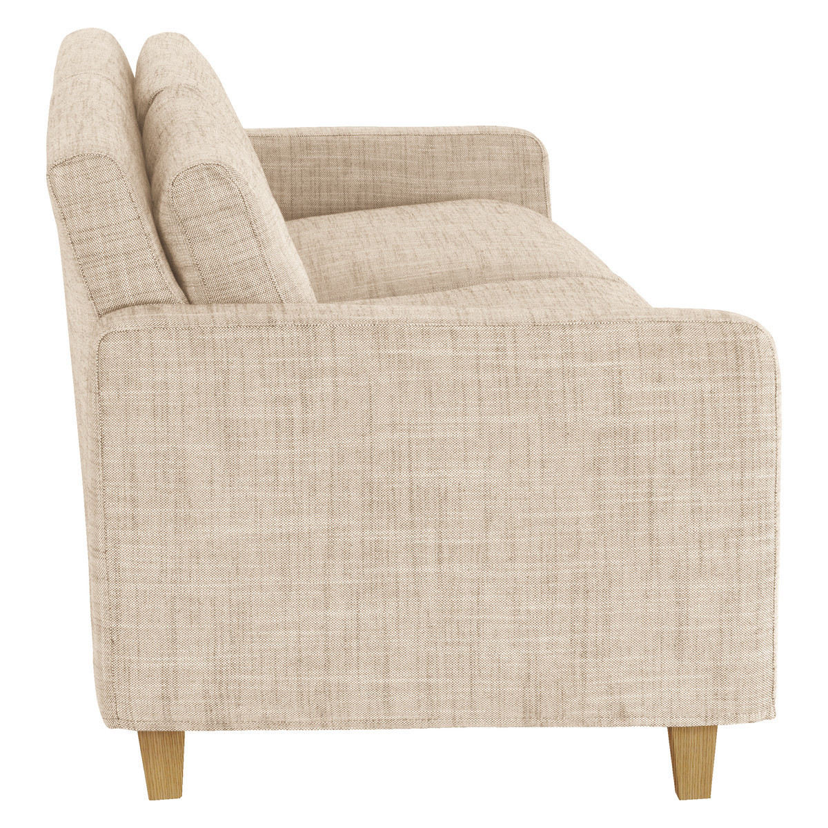 Chester Natural Italian Woven FaBric 3 Seater Sofa, Natural – image 5
