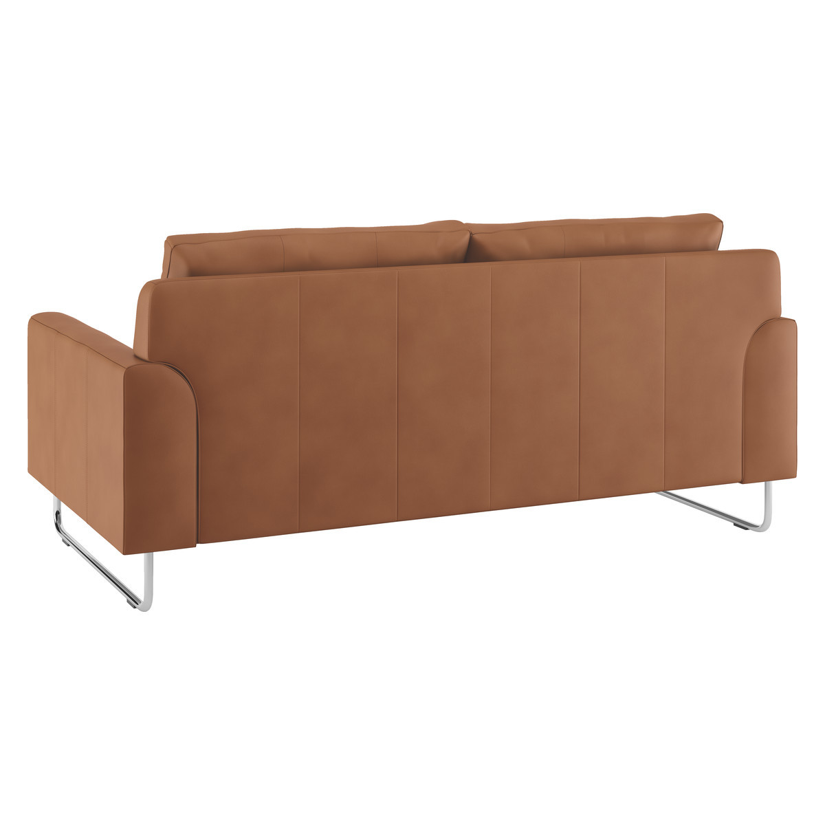 Lyle Tan Premium Leather 2 Seater Sofa, Tan – image 4