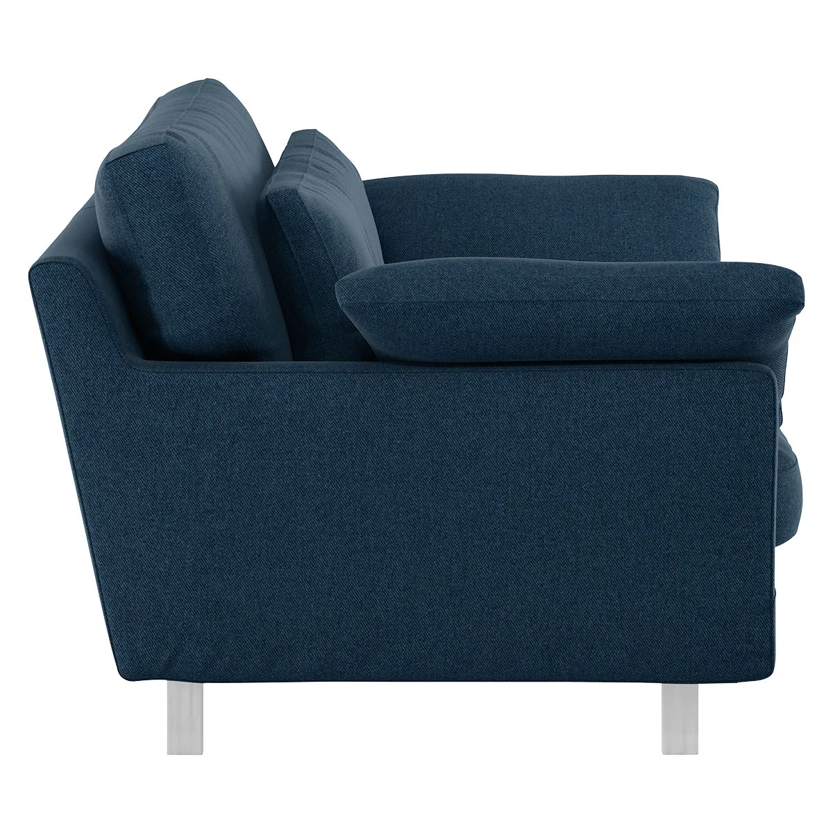Cuscino Navy Blue Tweed Wool Mix Compact Sofa, Navy – image 4