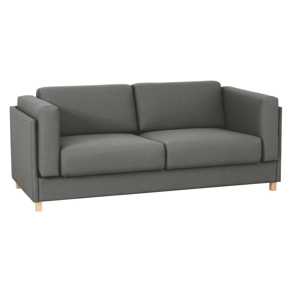 Colombo Charcoal Grey FaBric 3 Seater Sofa, Charcoal – image 3