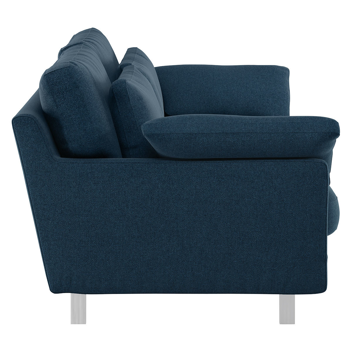 Cuscino Navy Blue Tweed Wool Mix 2 Seater Sofa, Navy – image 4