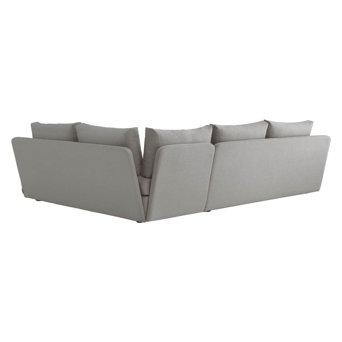 Kasha Light Grey Textured FaBric Left-Arm Corner Sofa, Grey – image 5