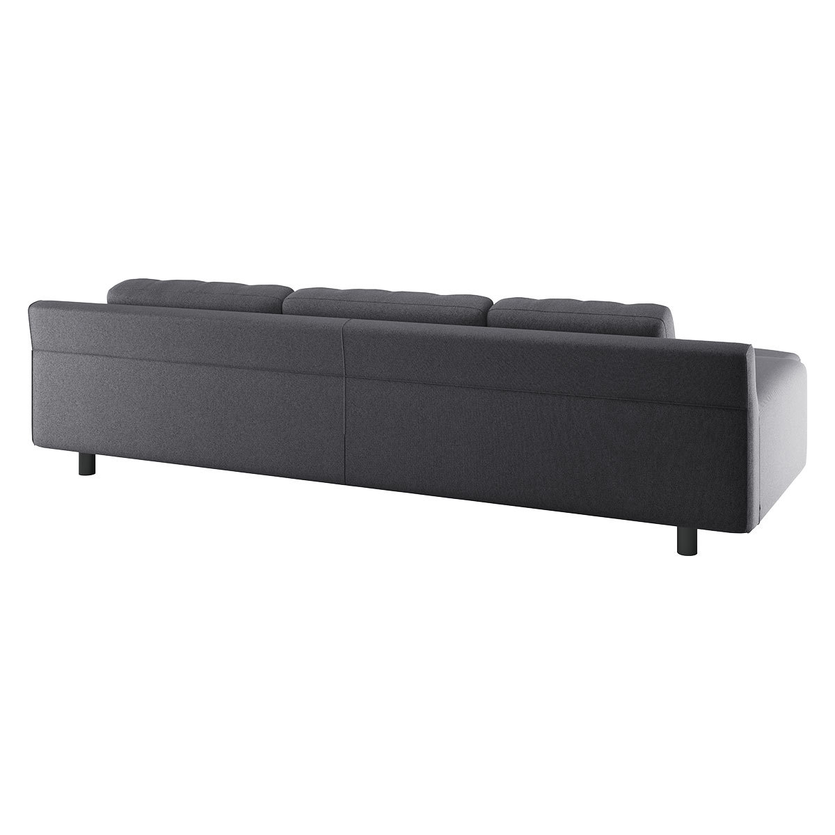 Hendricks 4 Seater Charcoal Grey FaBric Left Hand Chaise Sofa, Charcoal – image 5