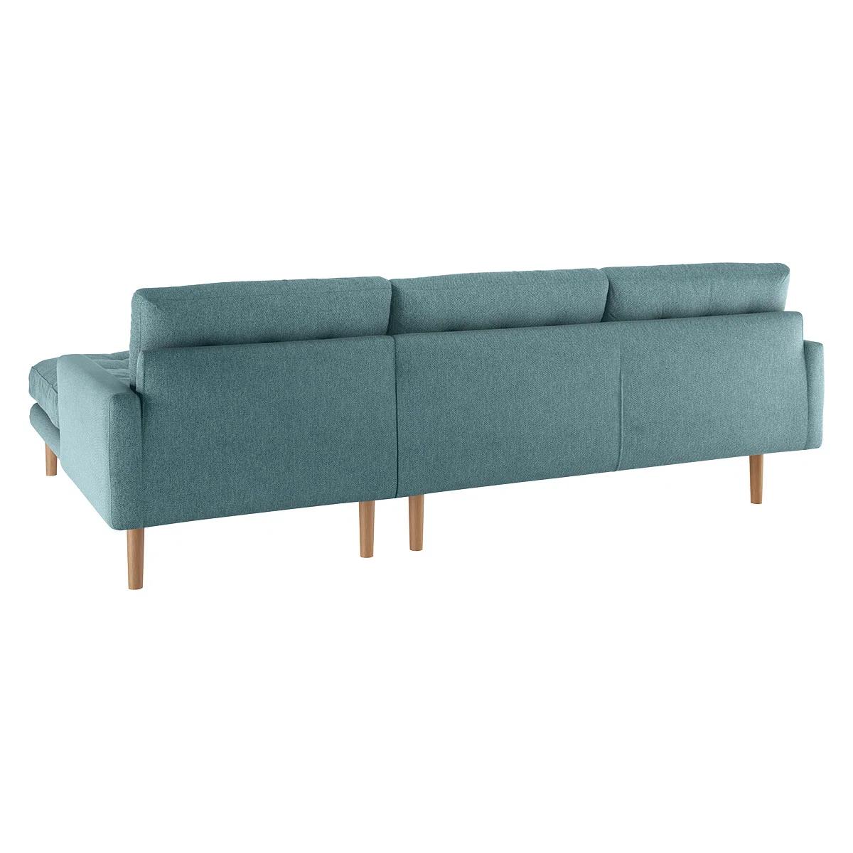 Fenner Teal Blue FaBric Right-Hand 4 Seater Chaise Sofa, Blue – image 4