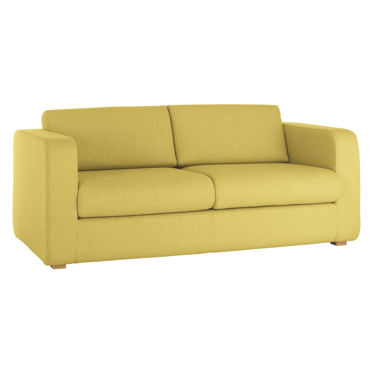 Porto Yellow FaBric 3 Seater Sofa, Saffron Yellow – image 3