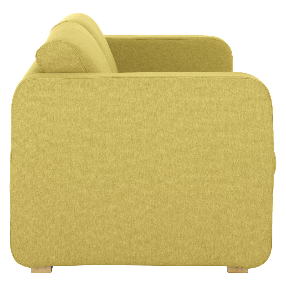 Porto Yellow FaBric 3 Seater Sofa, Saffron Yellow – image 4