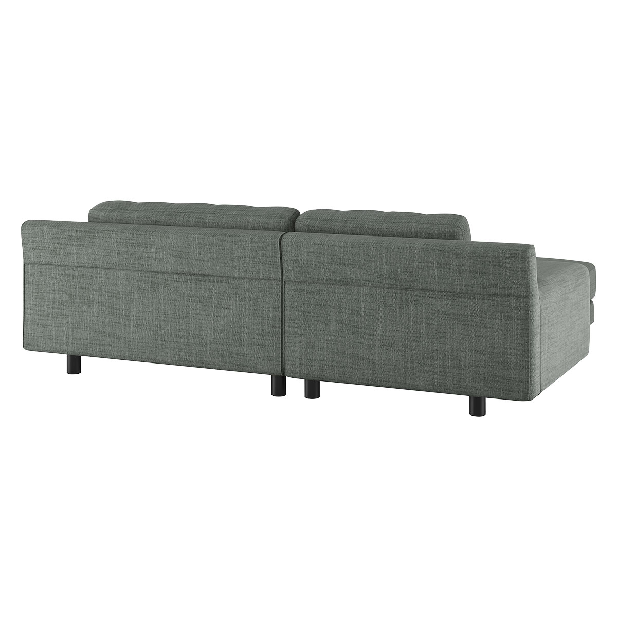 Hendricks Grey Italian Woven Small Left-Hand Chaise Sofa, Grey – image 5
