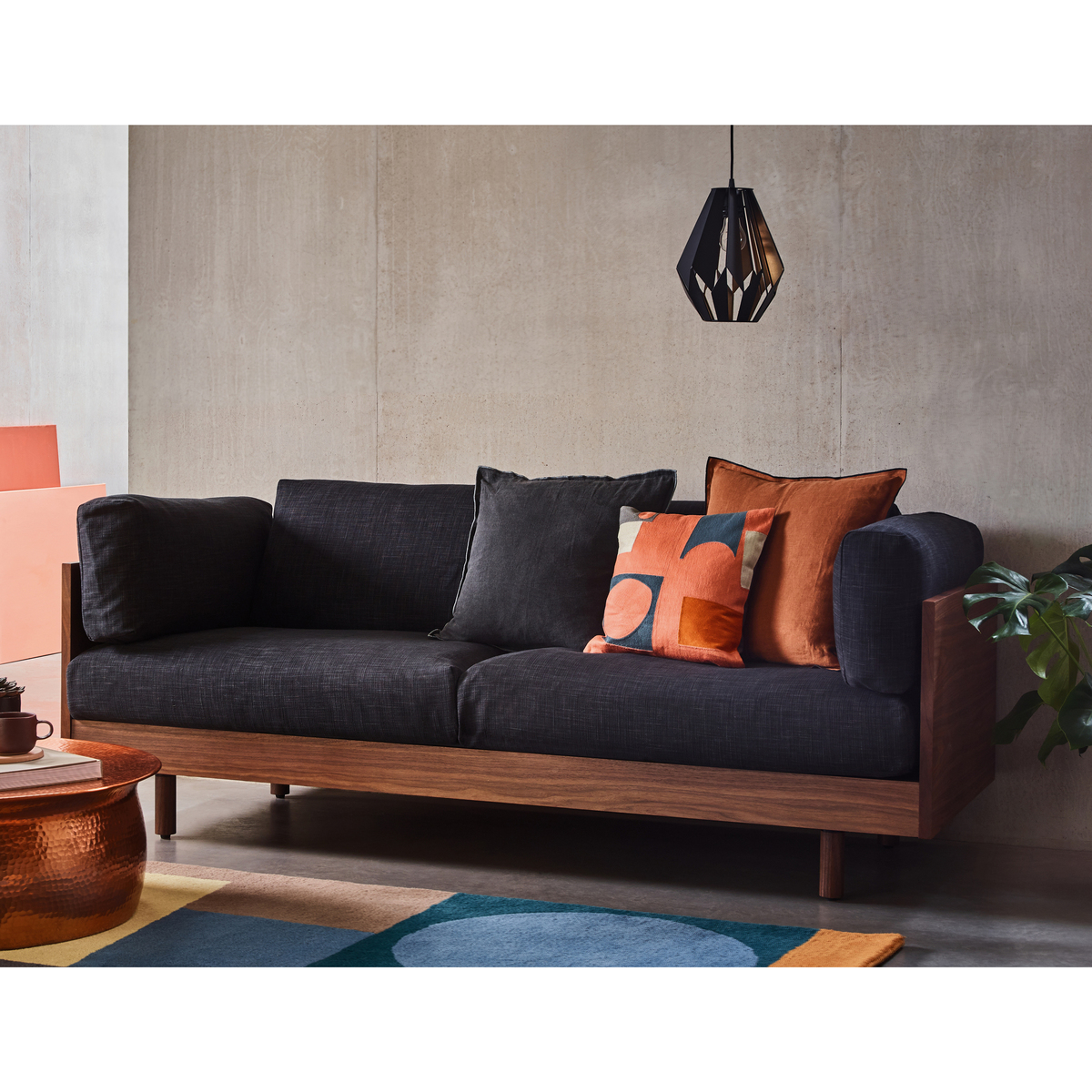 Victor Emerald Green Velvet 3 Seater Sofa, Green – image 6