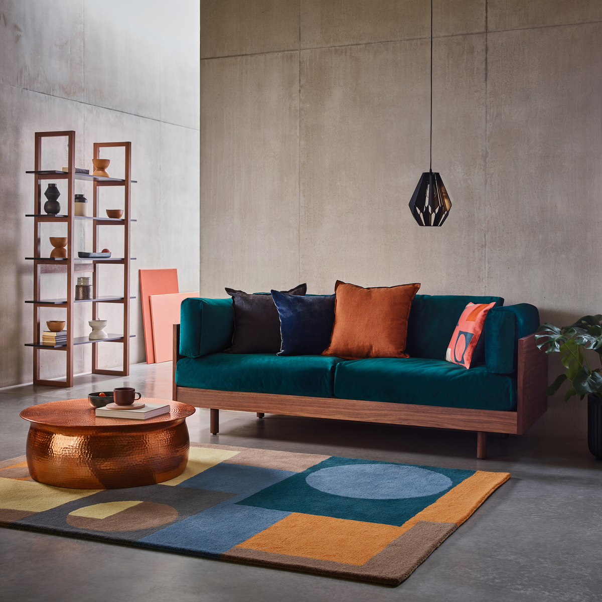 Victor Emerald Green Velvet 3 Seater Sofa, Green – image 8