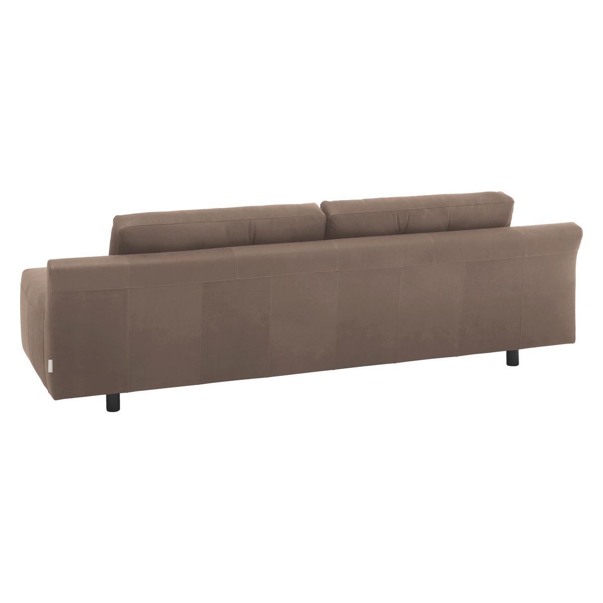 Hendricks Light Brown Luxury Leather 4 Seater Sofa, Brown – image 5