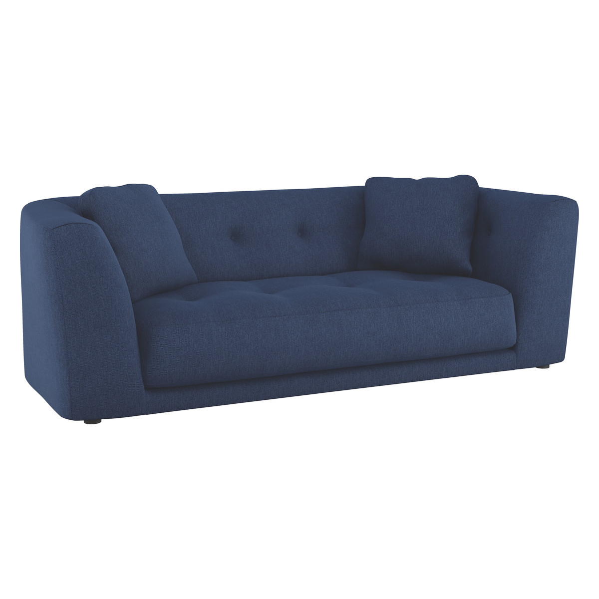 Forde Blue Acor FaBric 4 Seat Sofa, Blue – image 2