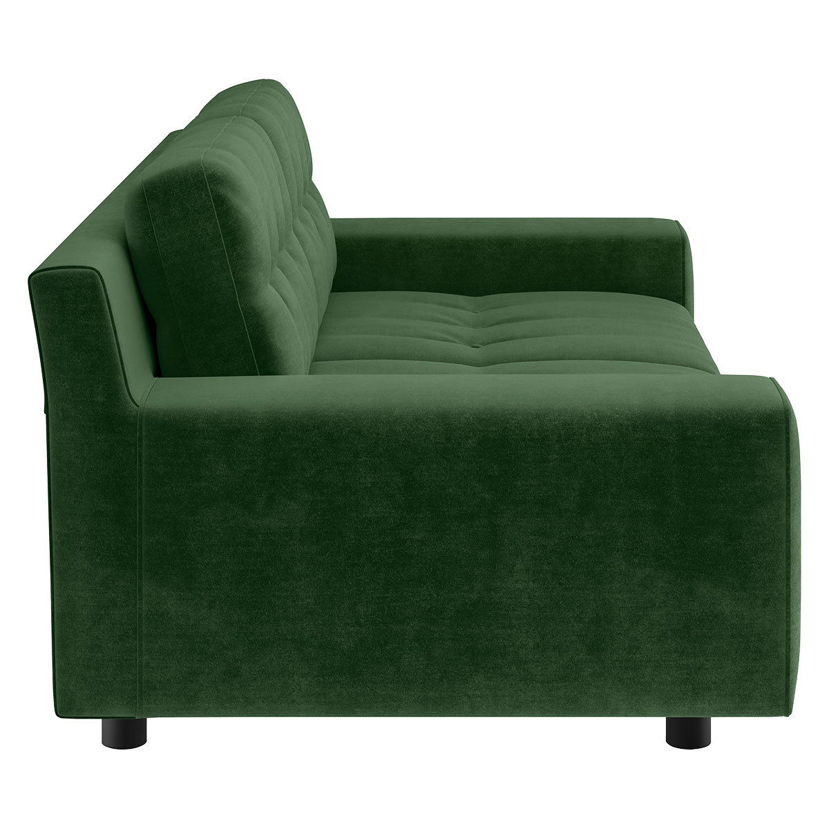 Hendricks Moss Green Velvet 2 Seater Sofa, Moss Green – image 3