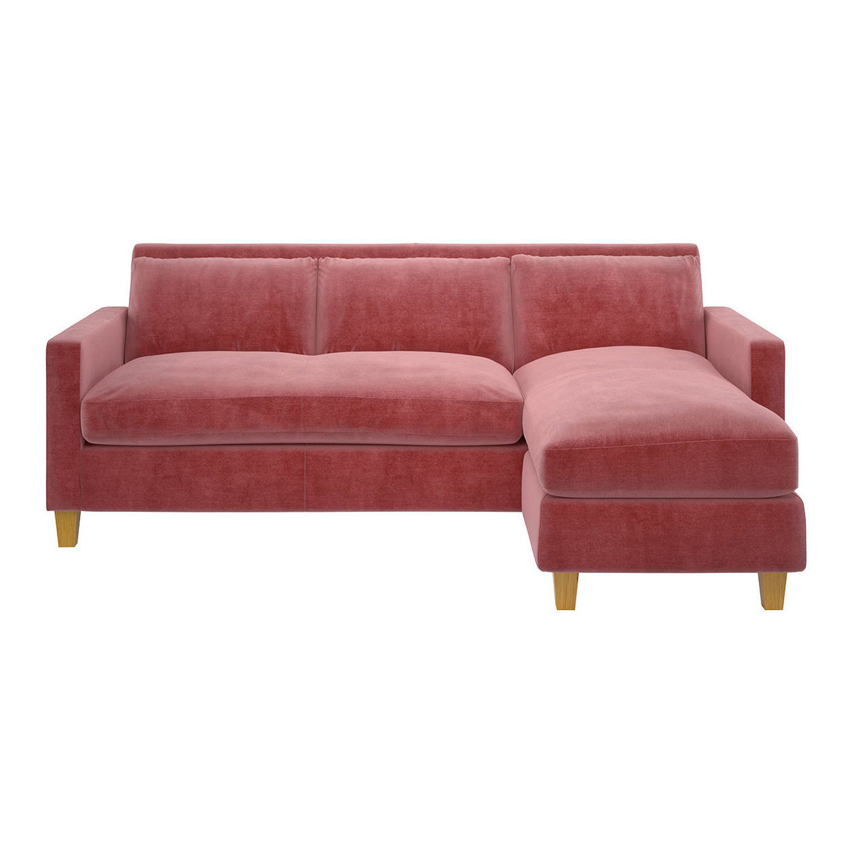 Chester Dusty Rose 3 Seater Chaise Sofa, Dusty Rose – image 1