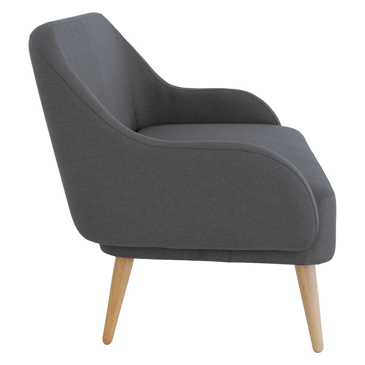 Momo Charcoal Grey FaBric 2 Seater Sofa, Charcoal – image 4